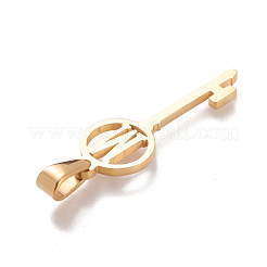 304 Stainless Steel Initial Pendants&nbsp;STAS-D019-09M-G