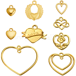 72Pcs 9 Styles Alloy Pendants&nbsp;FIND-SC0015-82