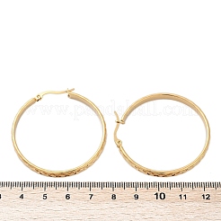 Ion Plating(IP) 304 Stainless Steel Hoop Earrings&nbsp;EJEW-L215-15G