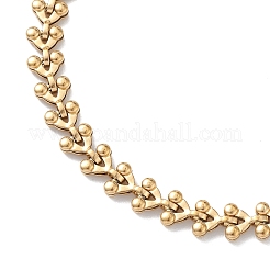 Ion Plating(IP) 304 Stainless Steel Cobs Chain Bracelets for Men Women&nbsp;STAS-B039-10G