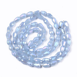 Electroplate Glass Beads Strands&nbsp;EGLA-S194-02A-B03