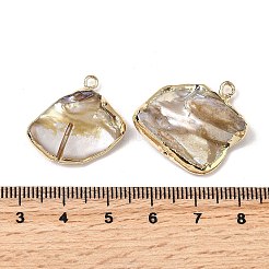 Natural Freshwater Shell Pendants&nbsp;SHEL-B003-13G