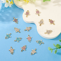 16Pcs Alloy Rhinestone Connector Charms&nbsp;ALRI-TA0001-41
