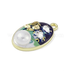 Rack Plating Alloy Enamel Pendants&nbsp;FIND-I038-12
