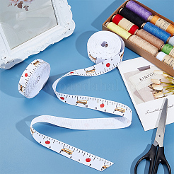 2 Rolls 2 Styles Back to School Season Polyester Ribbons&nbsp;OCOR-GF0005-94
