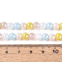 Electroplate Glass Beads Strands&nbsp;EGLA-N019-6mm-02