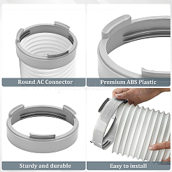 ABS Plastic Exhaust Hose Interface for Mobile Air Conditioner&nbsp;FIND-WH0521-114