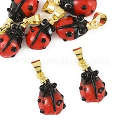 6Pcs Handmade Lampwork Pendants&nbsp;LAMP-FS0001-57B