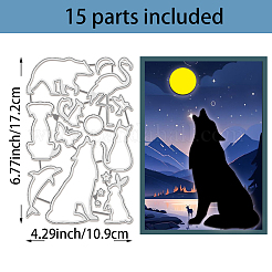Animal Carbon Steel Cutting Dies Stencils&nbsp;DIY-WH0309-1719