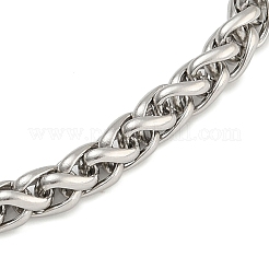 304 Stainless Steel Wolf Head King Wheat Chain Viking Mjolnir Thor Hammer Pendant Necklaces for Men&nbsp;NJEW-K278-05AS