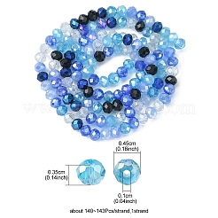 Electroplate Glass Beads Strands&nbsp;EGLA-yw0002-C01