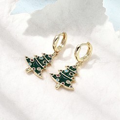 Brass Micro Pave Cubic Zirconia Hoop Earrings&nbsp;EJEW-Z137-01G