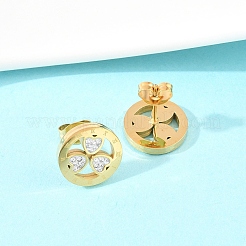 Flower 304 Stainless Steel Stud Earrings&nbsp;EJEW-H175-01G