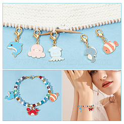 Sea Animal Pendant Stitch Markers&nbsp;HJEW-AB00318