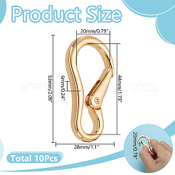 10Pcs Alloy Spring Gate Rings&nbsp;FIND-AR0006-69