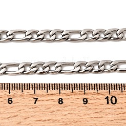 5MM 304 Stainless Steel Figaro Chains Necklaces for Women&nbsp;NJEW-B134-07A-P