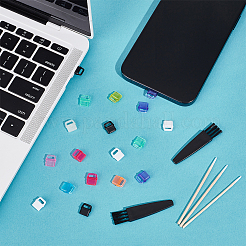 50Pcs 10 Colors PVC Mobile Dustproof Plugs&nbsp;FIND-OC0013-68