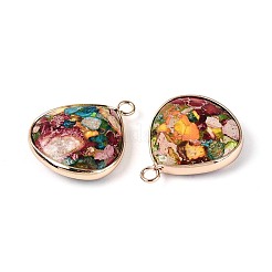 Dyed Natural Imperial Jasper Pendants&nbsp;G-Q601-05G-02