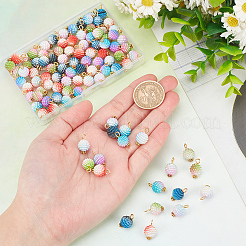 100Pcs Imitation Pearl Acrylic Pendants&nbsp;FIND-AR0004-61