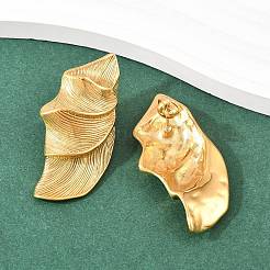 304 Stainless Steel Leaf Stud Earrings&nbsp;EJEW-Z155-01G