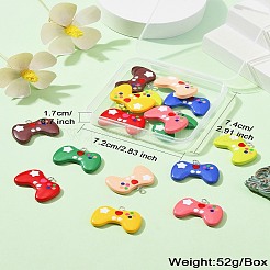 16Pcs 8 Colors Opaque Resin Pendants&nbsp;RESI-CJ0003-77