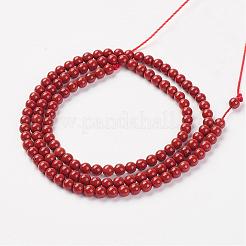 Natural Red Jasper Bead Strand&nbsp;G-G680-47