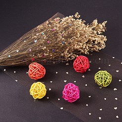 Heart Glitter Sequin Deco Mesh Ribbons&nbsp;OCOR-BC0007-26