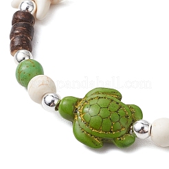 Synthetic Turquoise Braided Bead Bracelets&nbsp;BJEW-JB11093