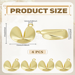 4Pcs Brass Pendants&nbsp;KK-LP0004-19
