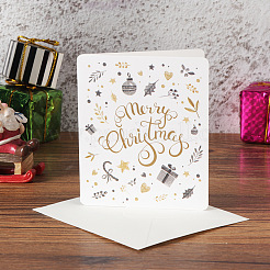 Envelope and Merry Christmas Greeting Cards Sets&nbsp;DIY-I029-03F