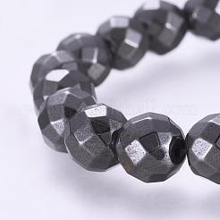 Magnetic Synthetic Hematite Beaded Stretch Bracelets&nbsp;BJEW-P178-05