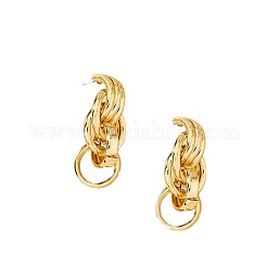 Alloy Dangle Stud Earrings&nbsp;FS-WG57866-01