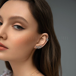 S925 Silver Zircon Leaf Drop Earrings Necklace Jewelry Set for Women Elegant Fashion&nbsp;YN0481-1