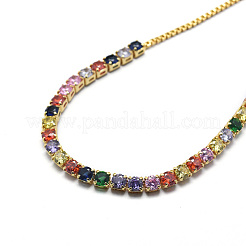 Brass Cubic Zirconia Bolo Tennis Bracelets&nbsp;BJEW-I272-03A