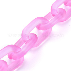 Handmade Transparent Acrylic Cable Chains&nbsp;AJEW-JB00575