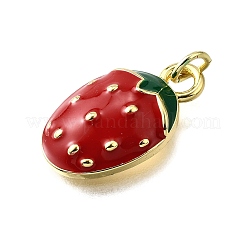 Brass Enamel Pendants&nbsp;KK-B136-07G-12