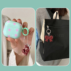 DIY Heart Bowknot Keychain Making Kits&nbsp;DIY-TA0015-61