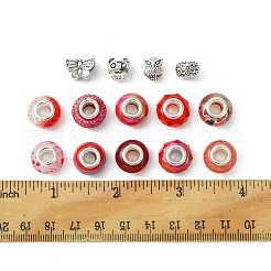 DIY Tibetan Style Alloy & Resin European Beads Making Finding Kits&nbsp;DIY-FS0006-78E