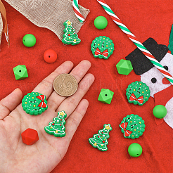 80Pcs 6 Style Food Grade Eco-Friendly Silicone Beads&nbsp;SIL-CA0001-64