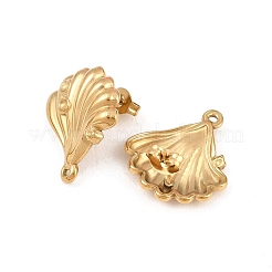 Ion Plating(IP) 304 Stainless Steel Stud Earring Findings&nbsp;STAS-Z175-02G-01
