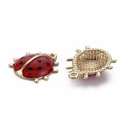 Alloy Enamel Pendants&nbsp;ENAM-N055-027B-NR