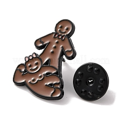 Christmas Theme Gingerbread Enamel Pins&nbsp;JEWB-M043-08A