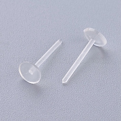 Plastic Stud Earring Findings&nbsp;KY-G006-03-5m