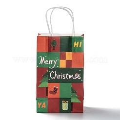 Christmas Theme Kraft Paper Gift Bags&nbsp;CARB-L009-AM