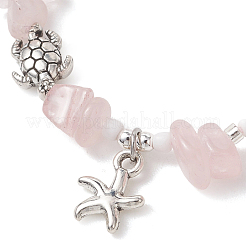Turtle Alloy Charm Bracelets&nbsp;BJEW-MZ00329-02