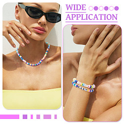 4Strands 2 Styles Handmade Polymer Clay Beads Strands&nbsp;CLAY-TA0002-08