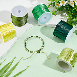 12 Rolls 12 Styles Nylon Satin Rattail Cords&nbsp;NWIR-HY0001-02A
