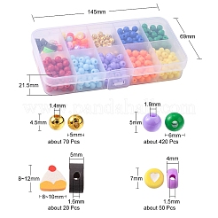 470Pcs Opaque Acrylic Beads&nbsp;MACR-YW0001-94