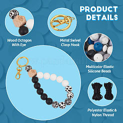 DIY Beaded Keychain Bracelet Making Kit&nbsp;DIY-TA0004-23