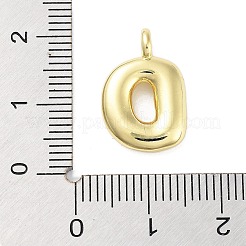 Rack Plating Brass Balloon Letter Pendants&nbsp;KK-C050-01G-D